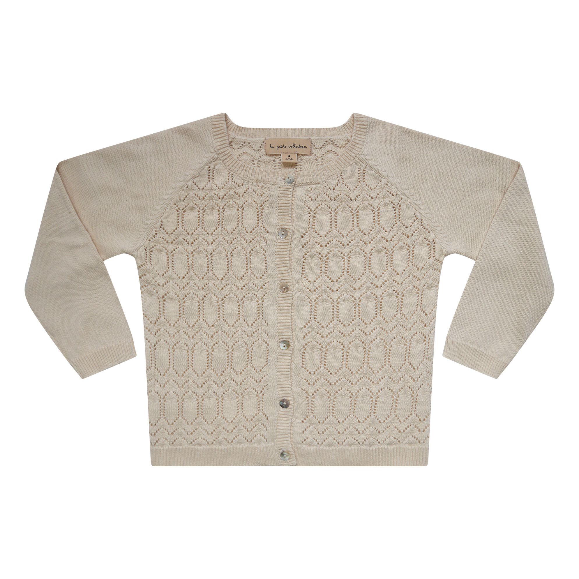 La Petite Collection - Cardigan Ajouré - Fille - Ecru