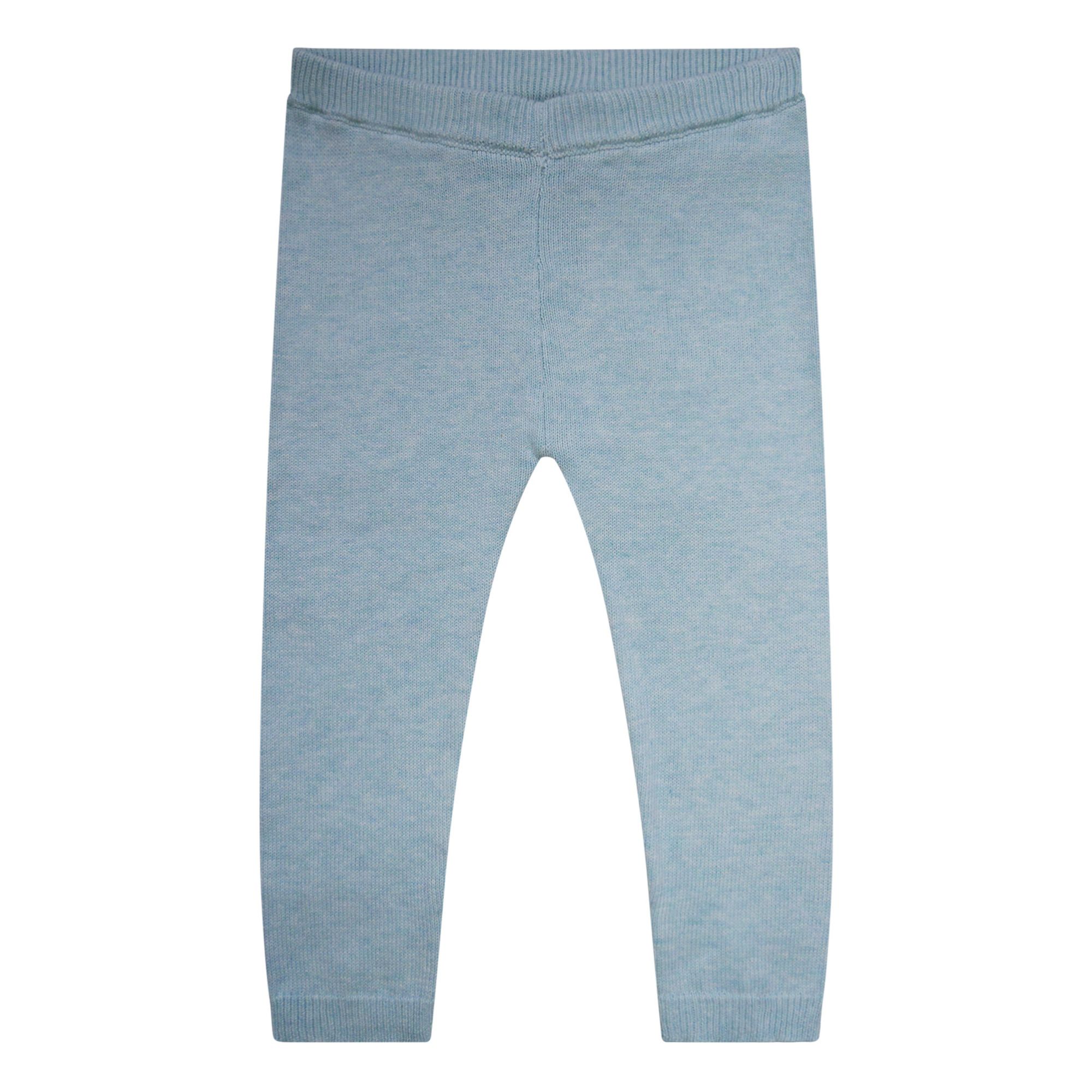 La Petite Collection - Pantalon Maille - Fille - Bleu ciel