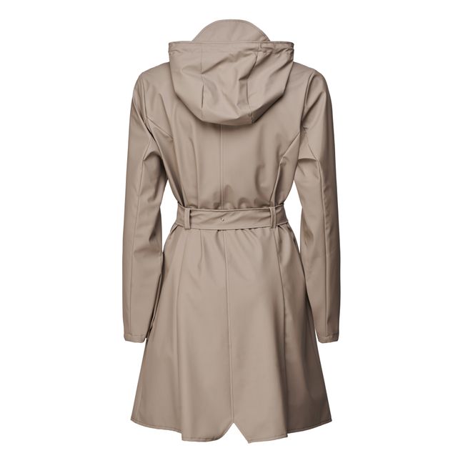 Regenjacke mit Gürtel | Maulwurfsfarben