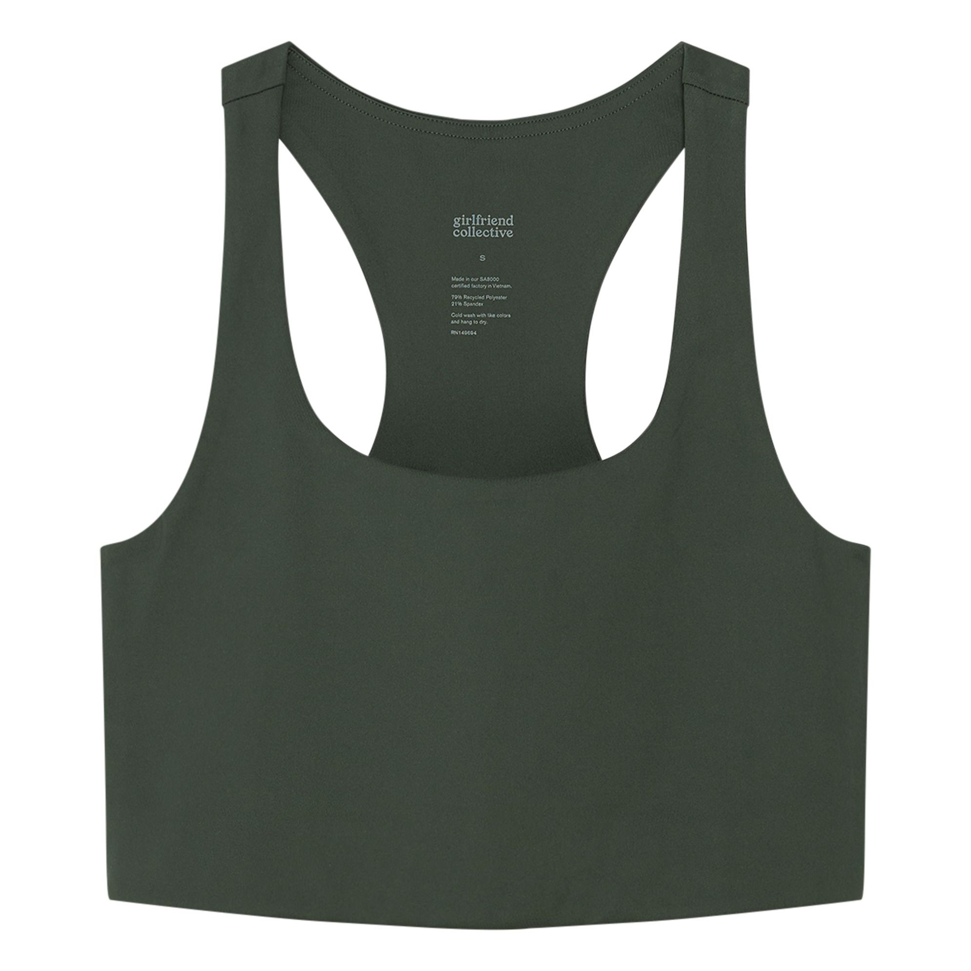 Paloma Crop Top Green Girlfriend 