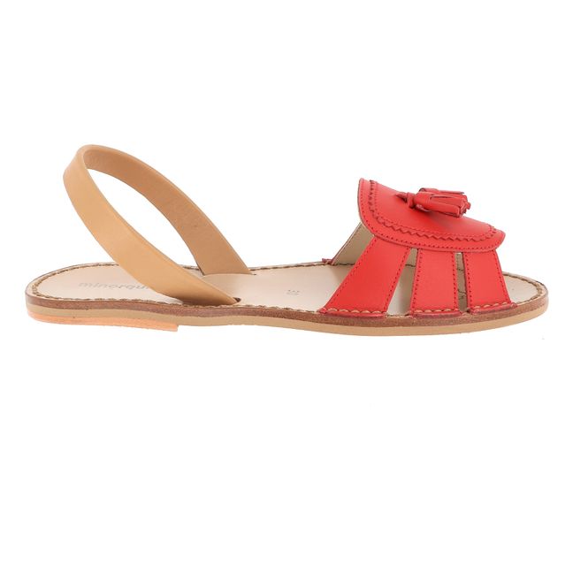 Sandales Avarca Neo 2 Cuir - Collection Adulte Rouge