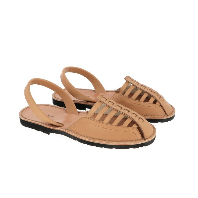 Avarca Santorini Leather Sandals - Adult's Collection - Camel