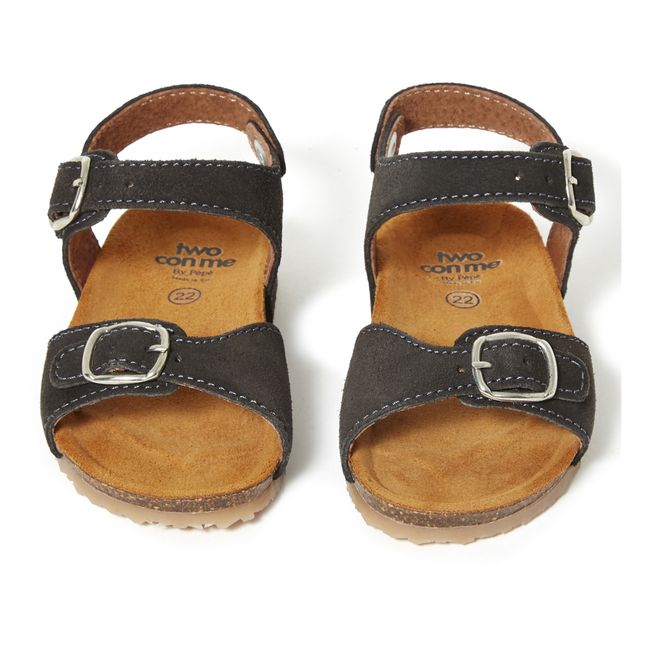 Two Con Me - Buckle Sandals | Grey