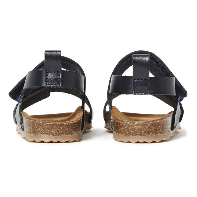Two Con Me - Sandalias Velcro Doble | Azul Marino