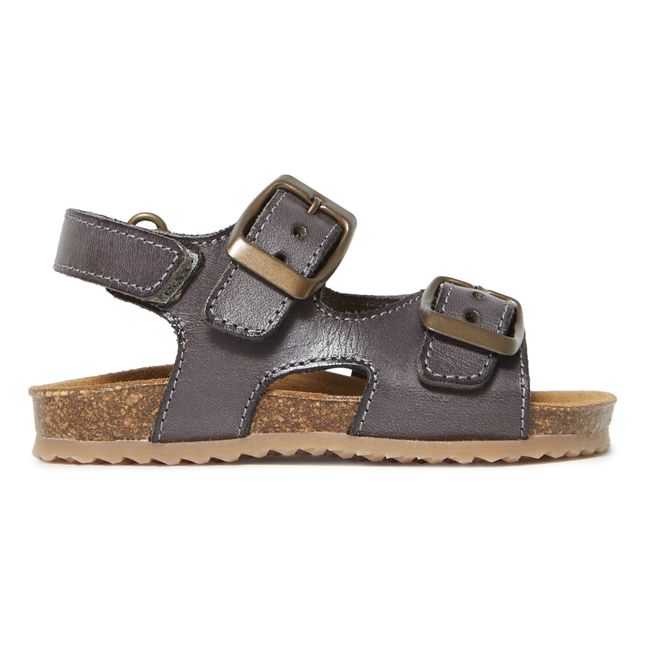 Two Con Me - Sandalias Hebilla Doble | Gris Antracita