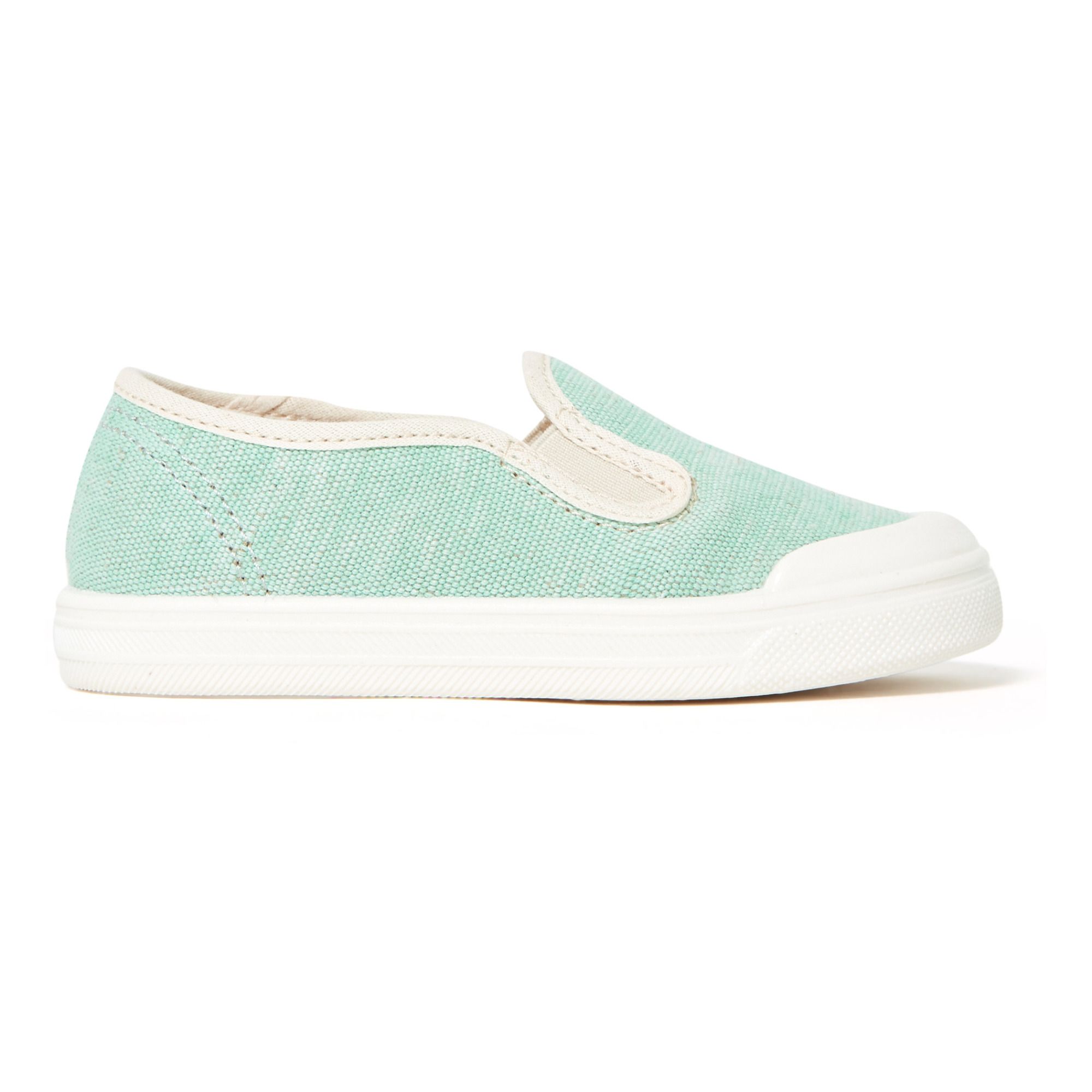 Pèpè - Slip-on Tissus Recyclé - Fille - Vert d'eau