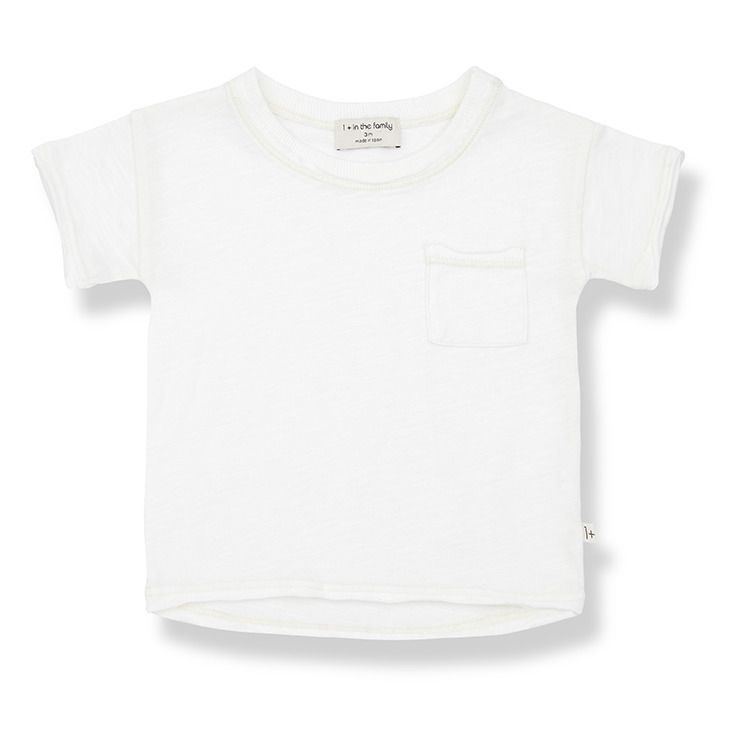 1+ in the family - T-Shirt Nani - Fille - Blanc