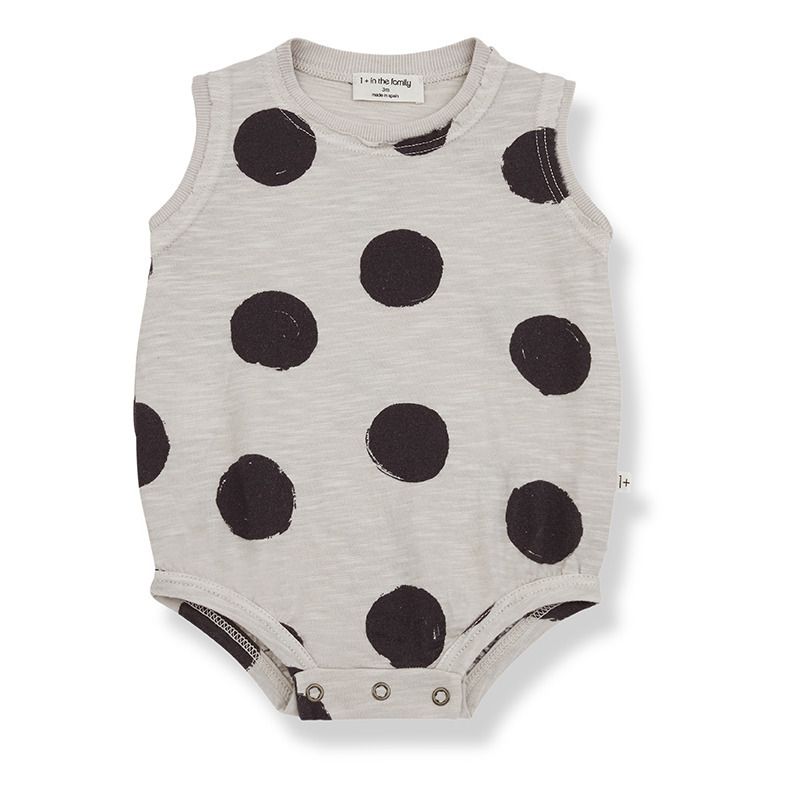 1+ in the family - Barboteuse à Pois Ona - Fille - Beige