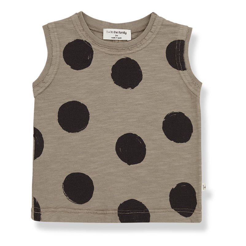 1+ in the family - Débardeur à Pois Lucia - Fille - Marron