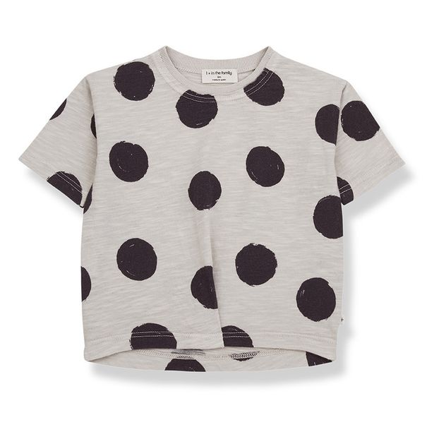 black and white polka dot t shirt