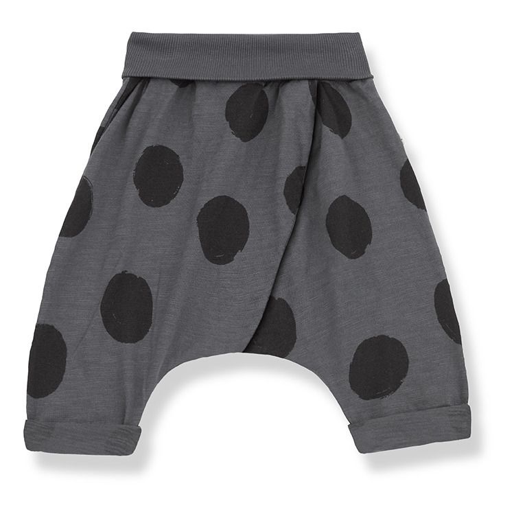 1+ in the family Gemma Polkadot Harem Pants Charcoal grey Smallable