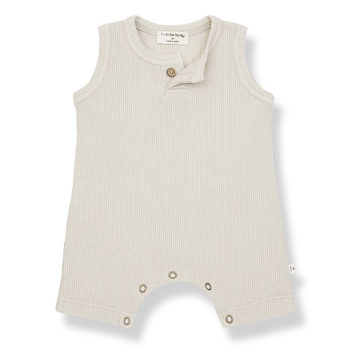 1+ in the family - Combishort August - Fille - Blanc cassé