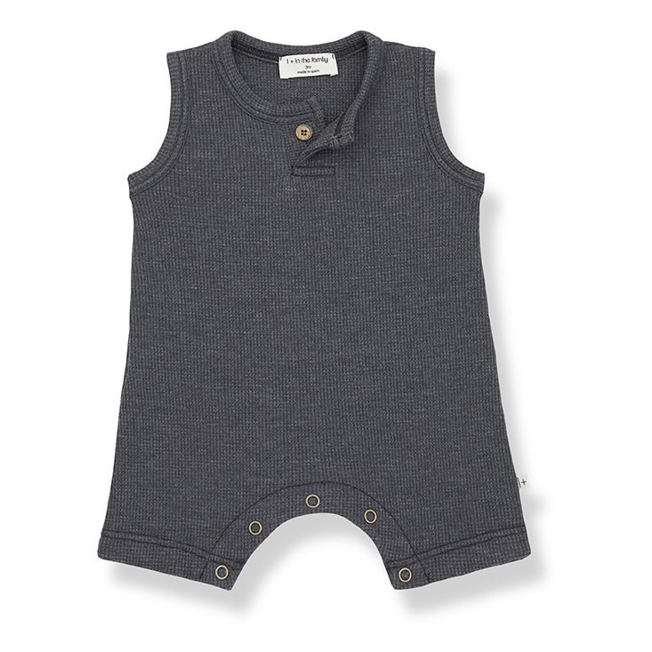 1+ in the family - Combishort August - Fille - Gris anthracite