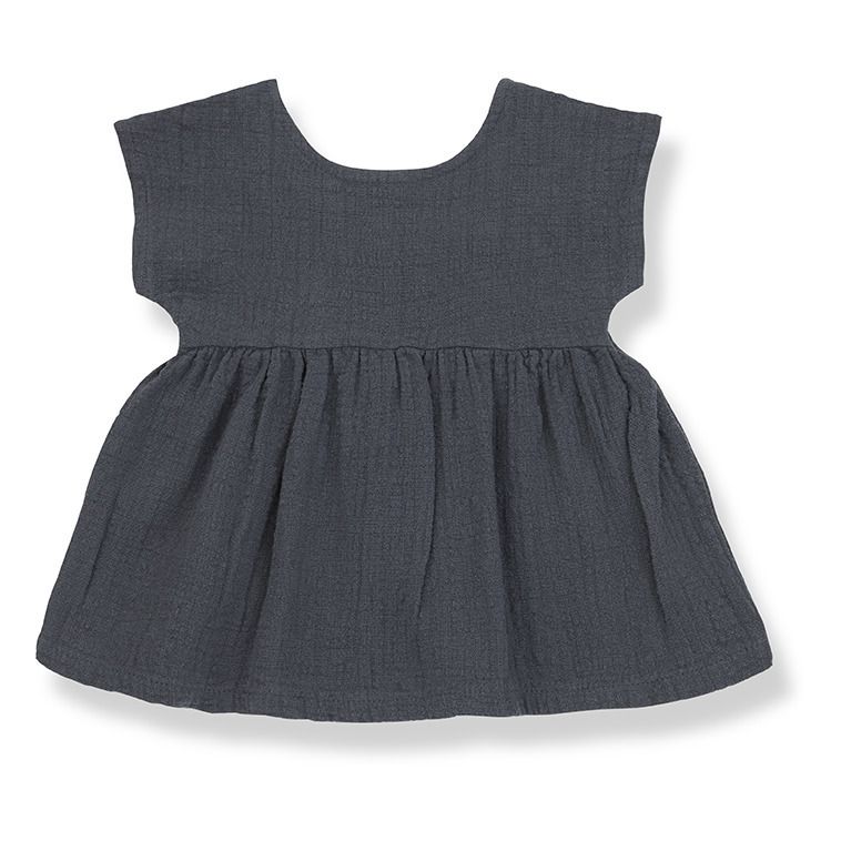 1+ in the family - Robe Bruna - Fille - Gris anthracite