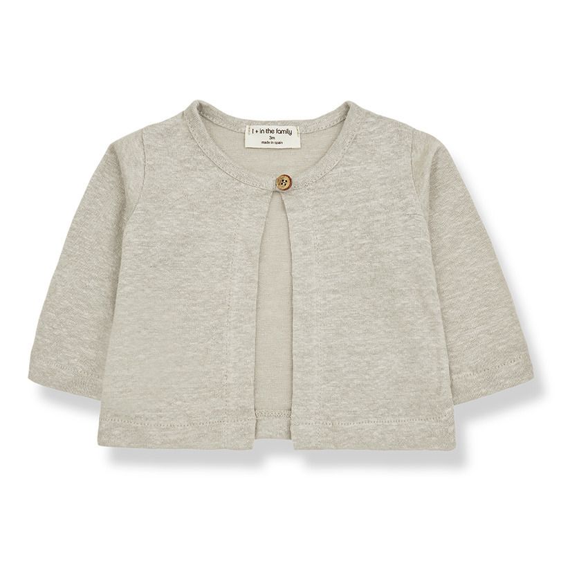 1+ in the family - Gilet Blanca - Fille - Beige