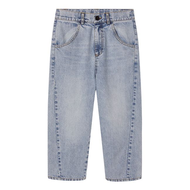 Organic Cotton Straight Jeans  Denim stonewashed