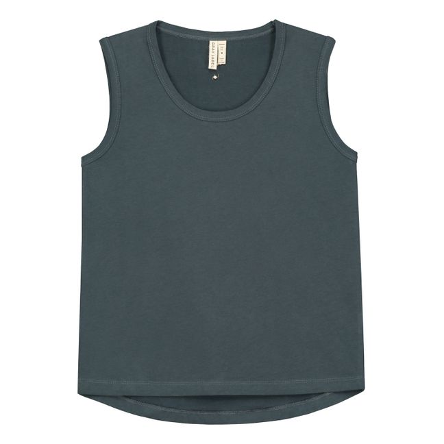 Top Tank in cotone bio | Blu