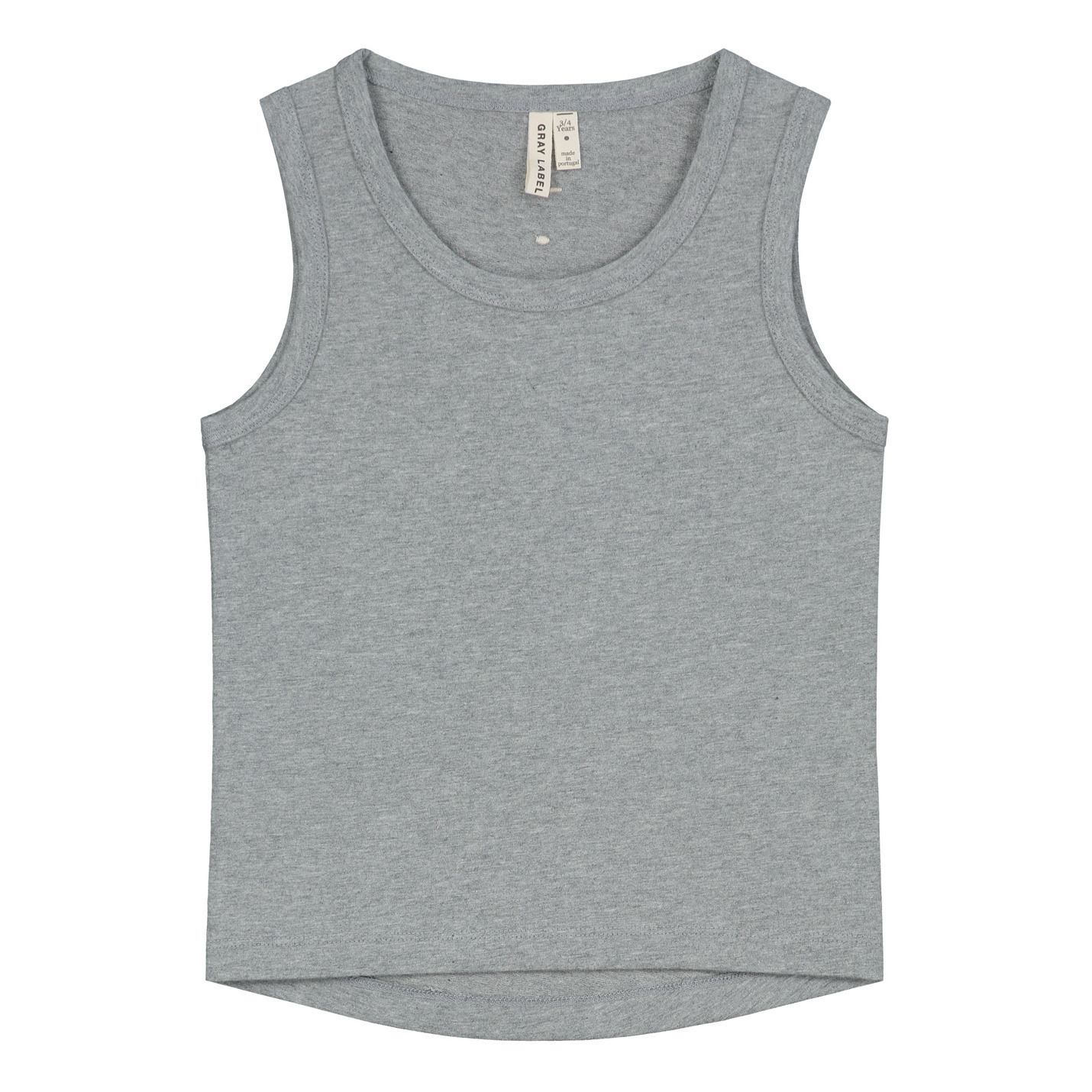 Gray Label - Top Tank Coton Bio - Fille - Gris
