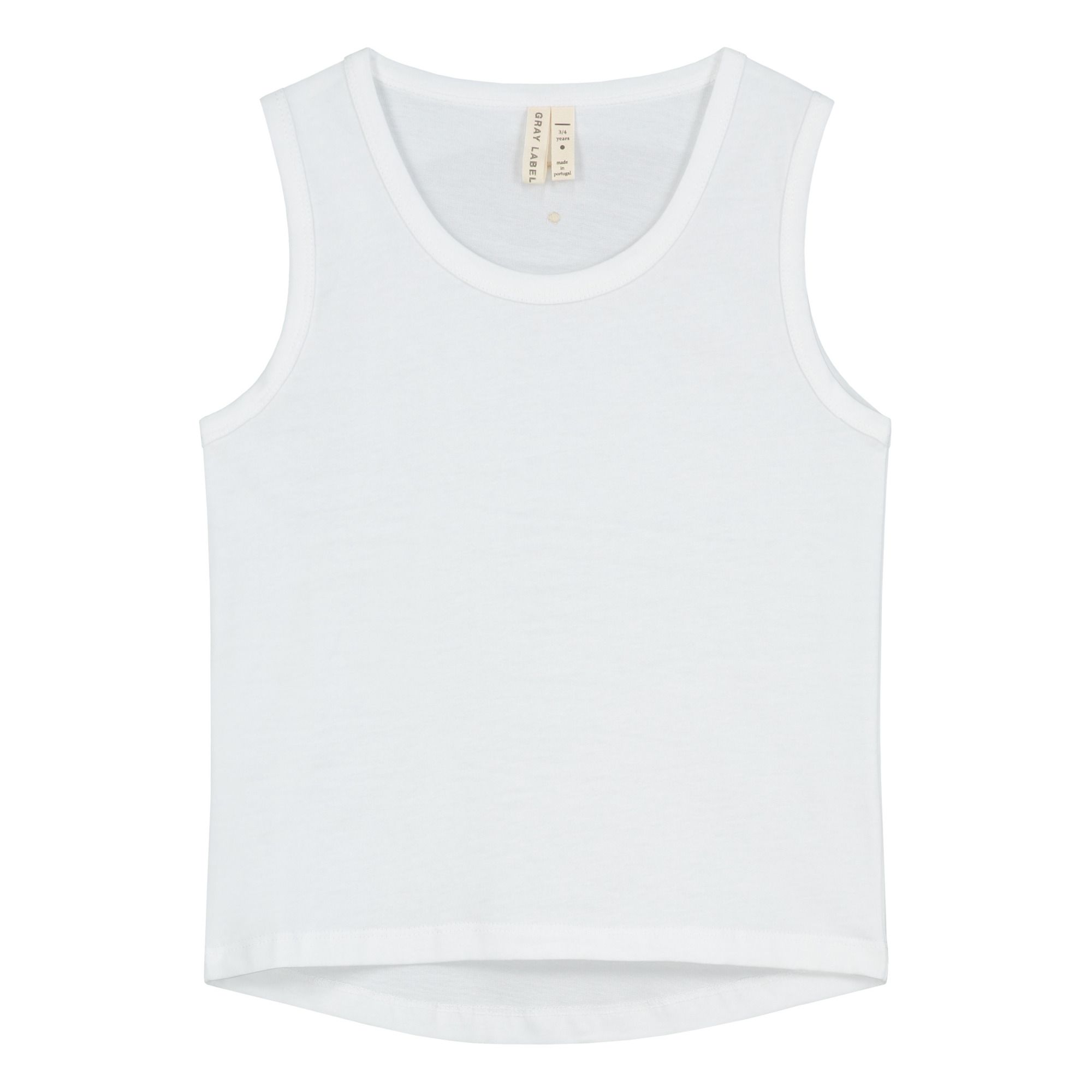 Gray Label - Top Tank Coton Bio - Fille - Blanc