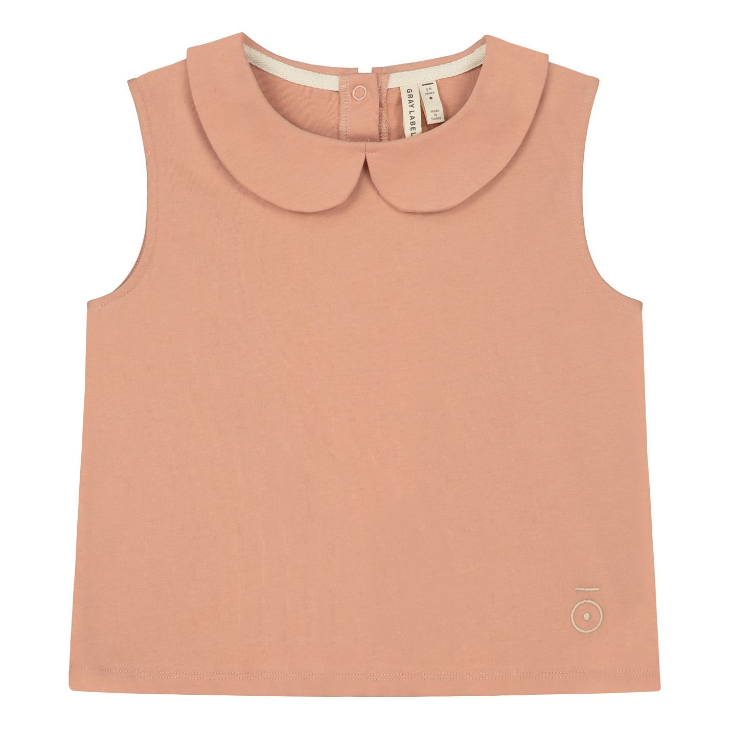 Gray Label - Top Coton Bio - Fille - Rose pêche