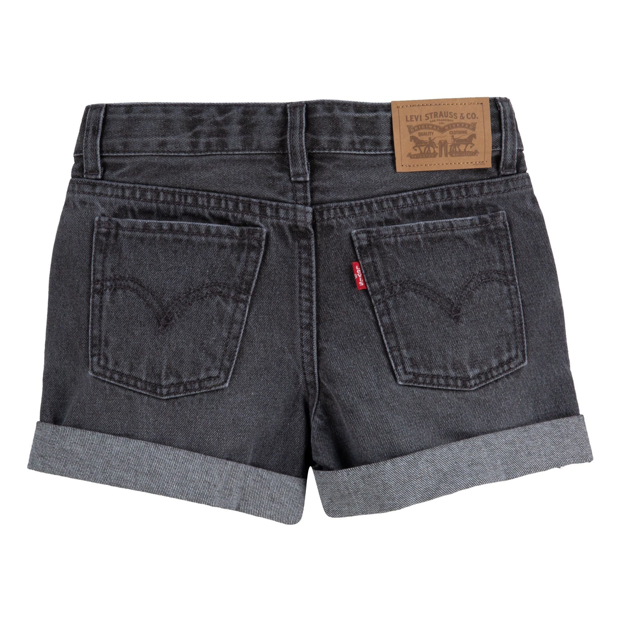 levis denim black shorts