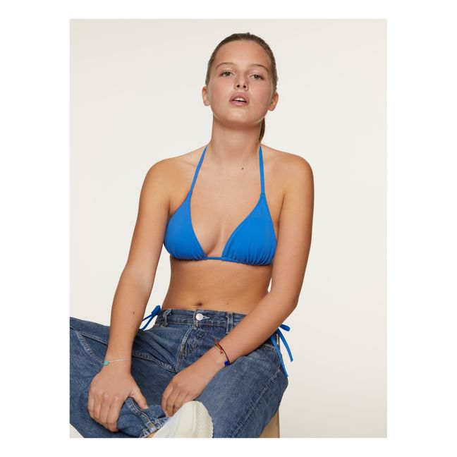 Mini Triangle Bikini Top | Blue