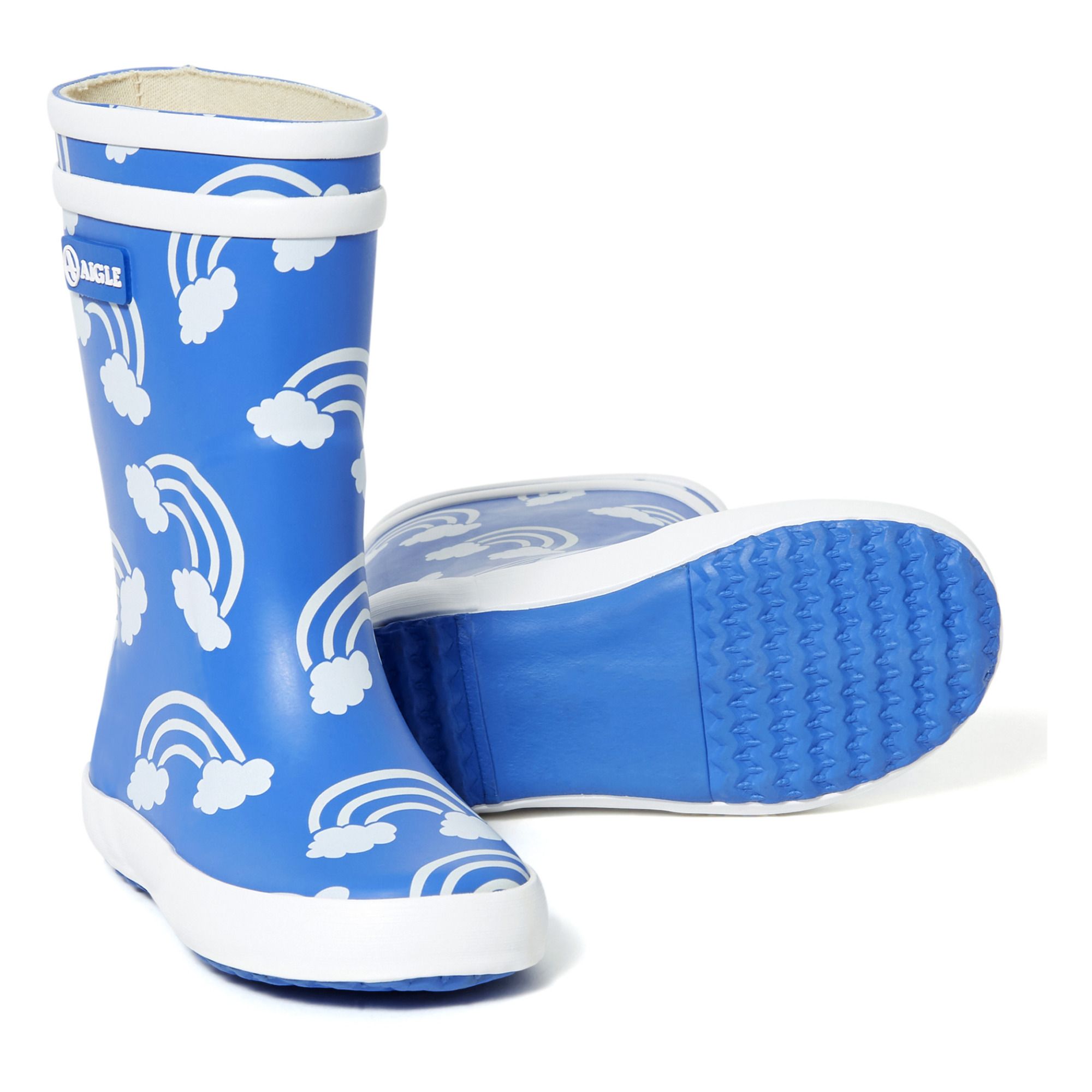 Rainbow Lolly Pop Boots Royal blue 
