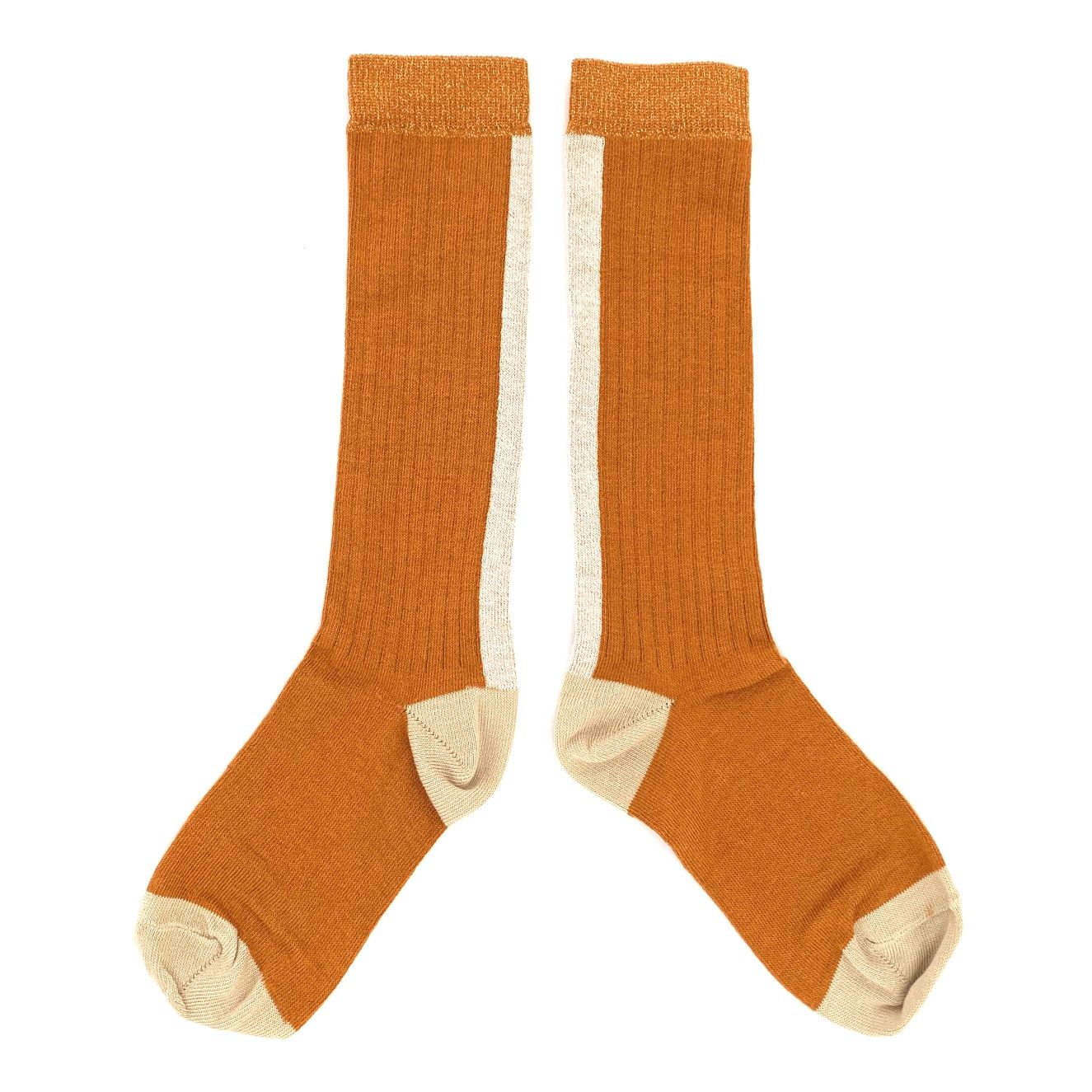 Longlivethequeen - Chaussettes Coton Bio - Fille - Orange