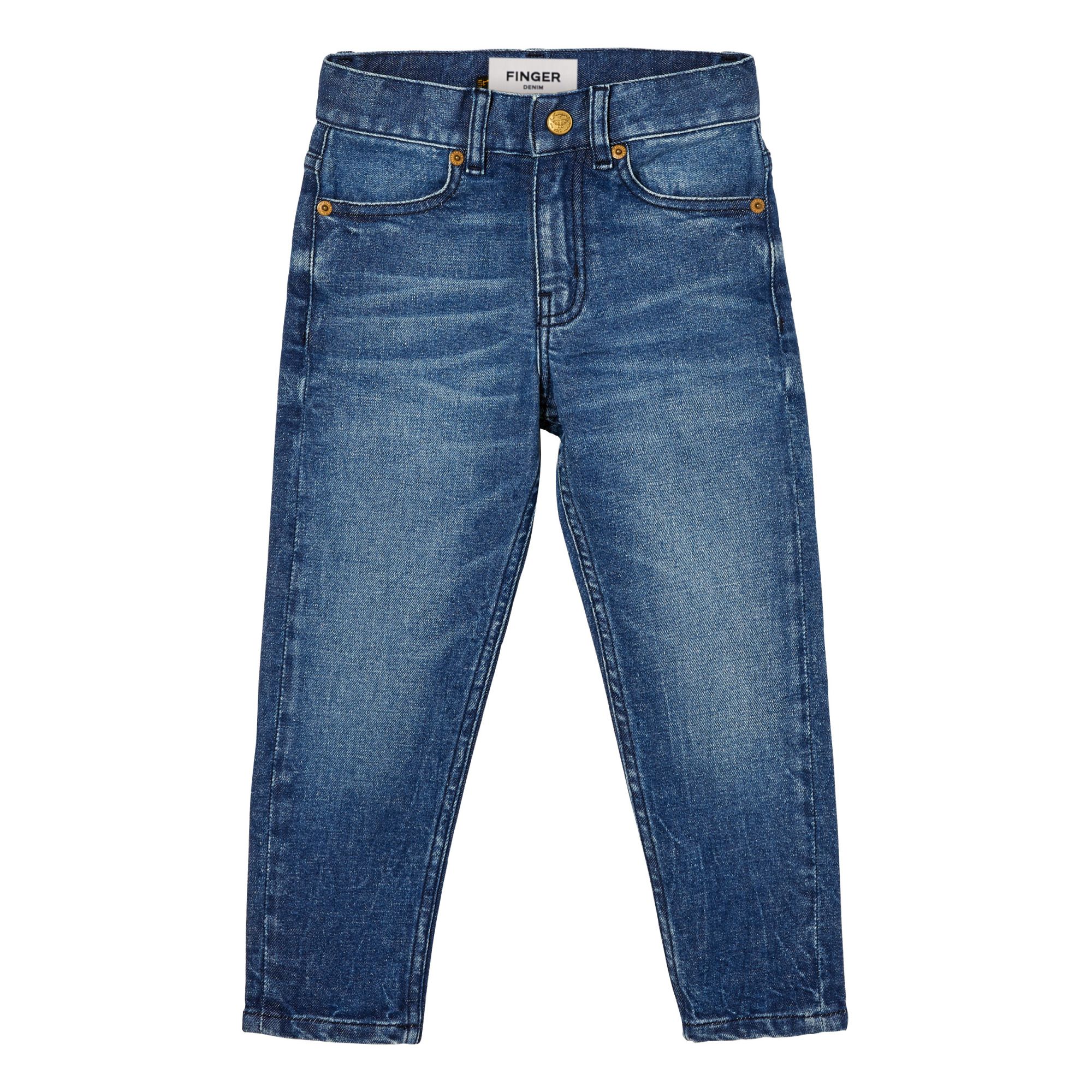 Finger in the nose - Jean Boyfriend Emma - Fille - Denim brut