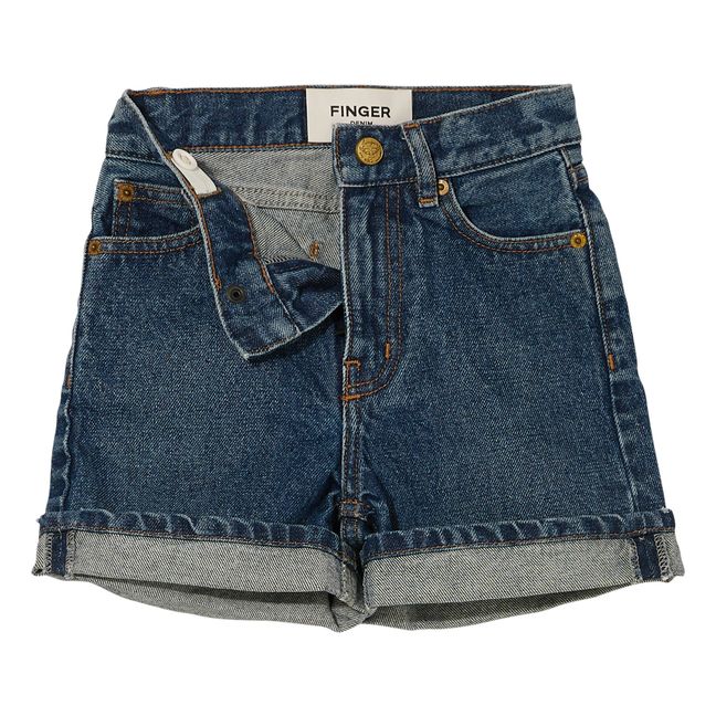 Shorts de tiro alto Cherryl | Vaquero