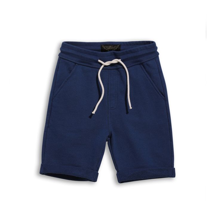 New Grounded Plain Shorts  | Blue- Product image n°0