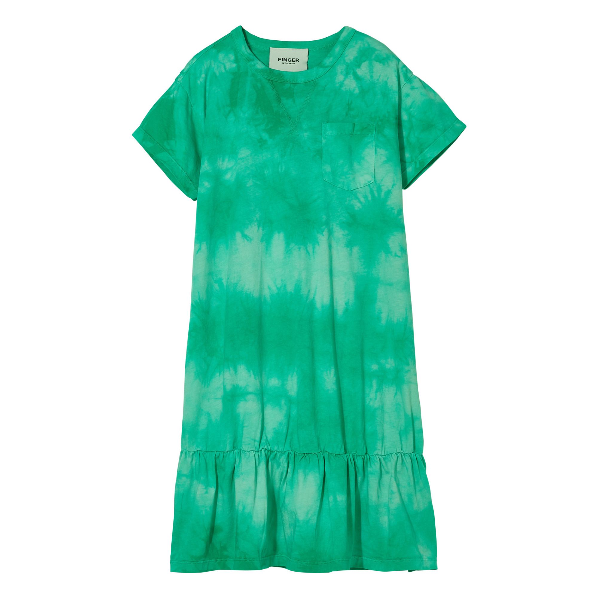 Finger in the nose - Robe Oversized Patti Tie and Dye - Fille - Vert