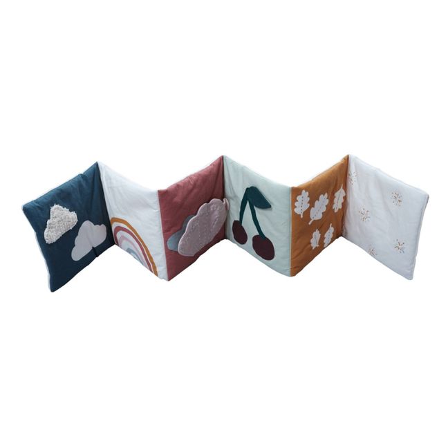 Libro-Peluche sensorial en algodón biológico