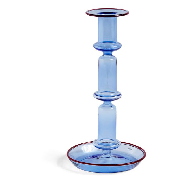 Flare Tall Candle Holder Pale blue