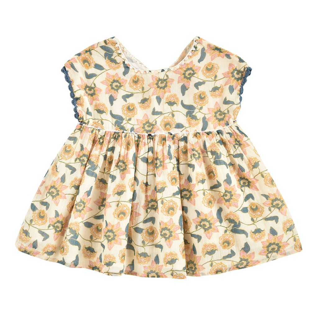 Louise Misha - Robe Coton Bio Tapalpa - Fille - Ecru