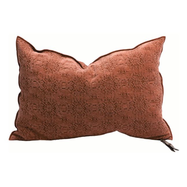 Jacquard Kilim Vice Versa Cushion | Clay