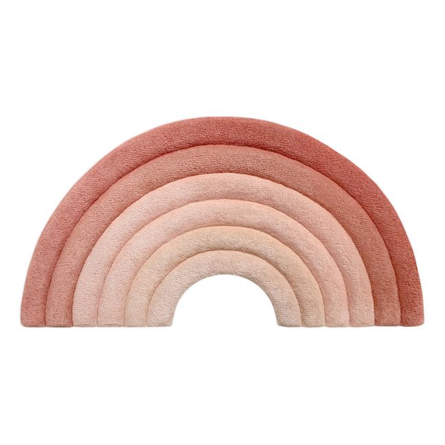 Alfombra Rainbow de lana 100x56 cm | Rosa