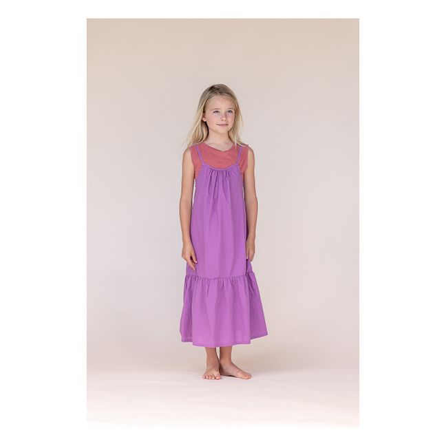 Abito in cotone bio | Viola