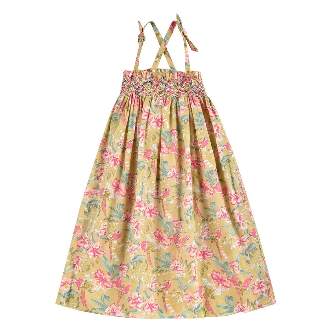 Louise Misha - Robe Coton Bio Marceline - Fille - Jaune