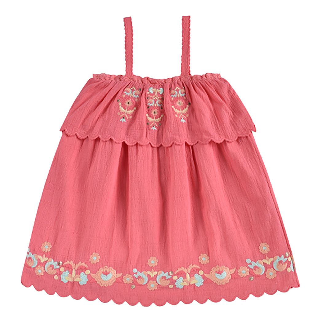 Louise Misha - Robe Coton Bio Solane - Fille - Rose