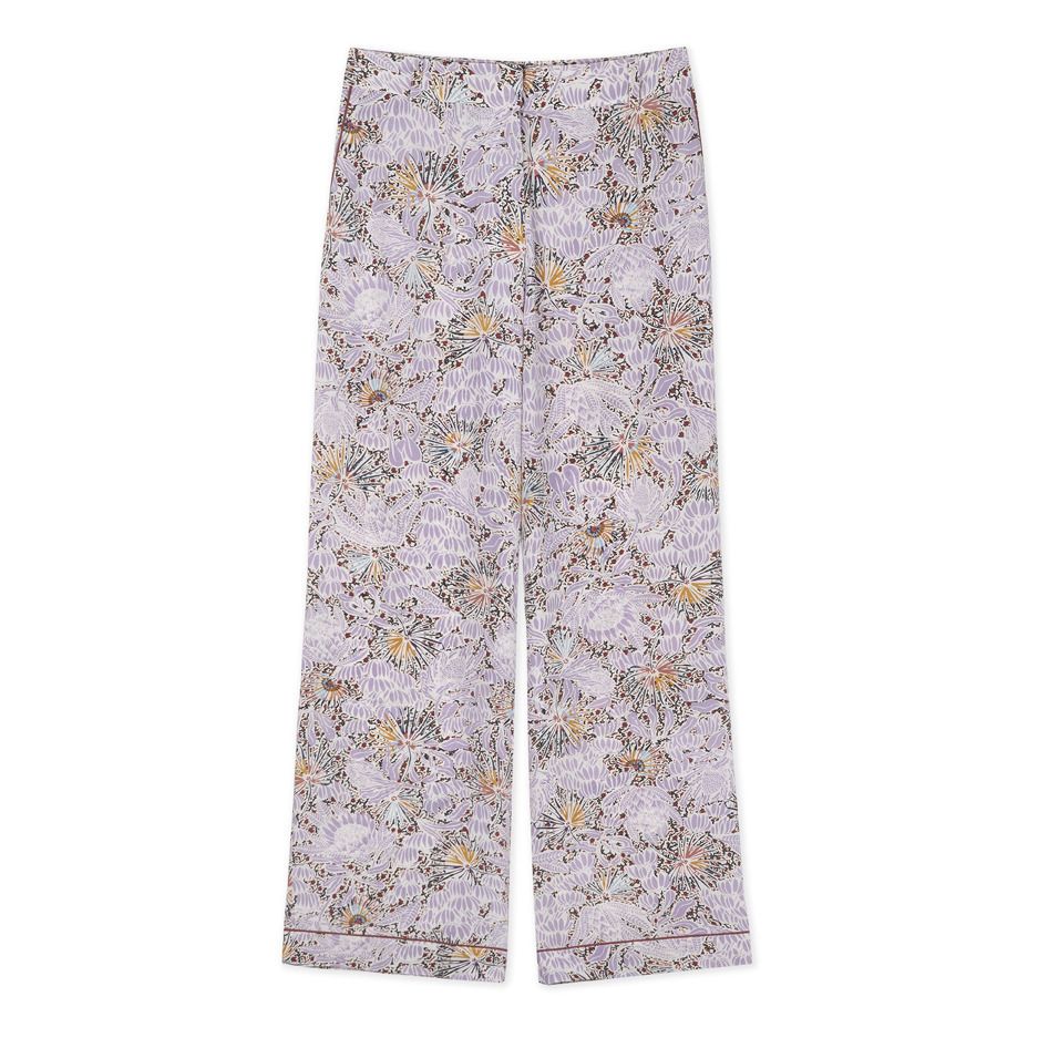 Sessun - Pantalon Façon Pyjama Jolly Soie - Femme - Parme