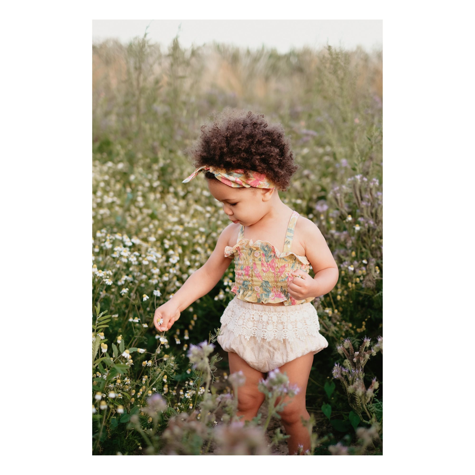 Louise Misha - Headband Coton Bio Cally - Fille - Jaune