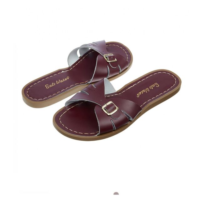 Classic Slide Sandals - Women's Collection Burgundy
