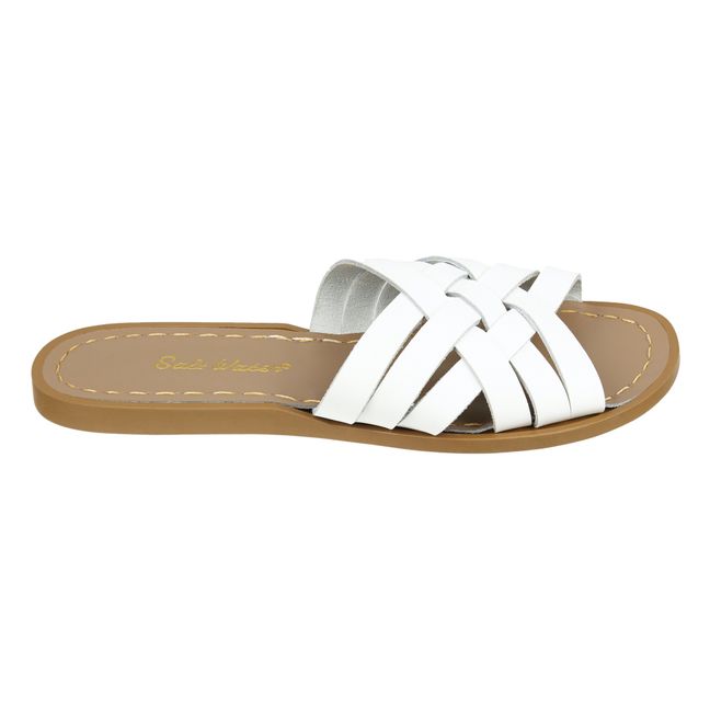 Retro Slide Sandals - Women's Collection White