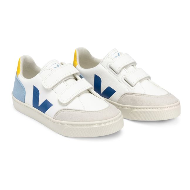 Velcro V-12 Leather Sneakers Blue