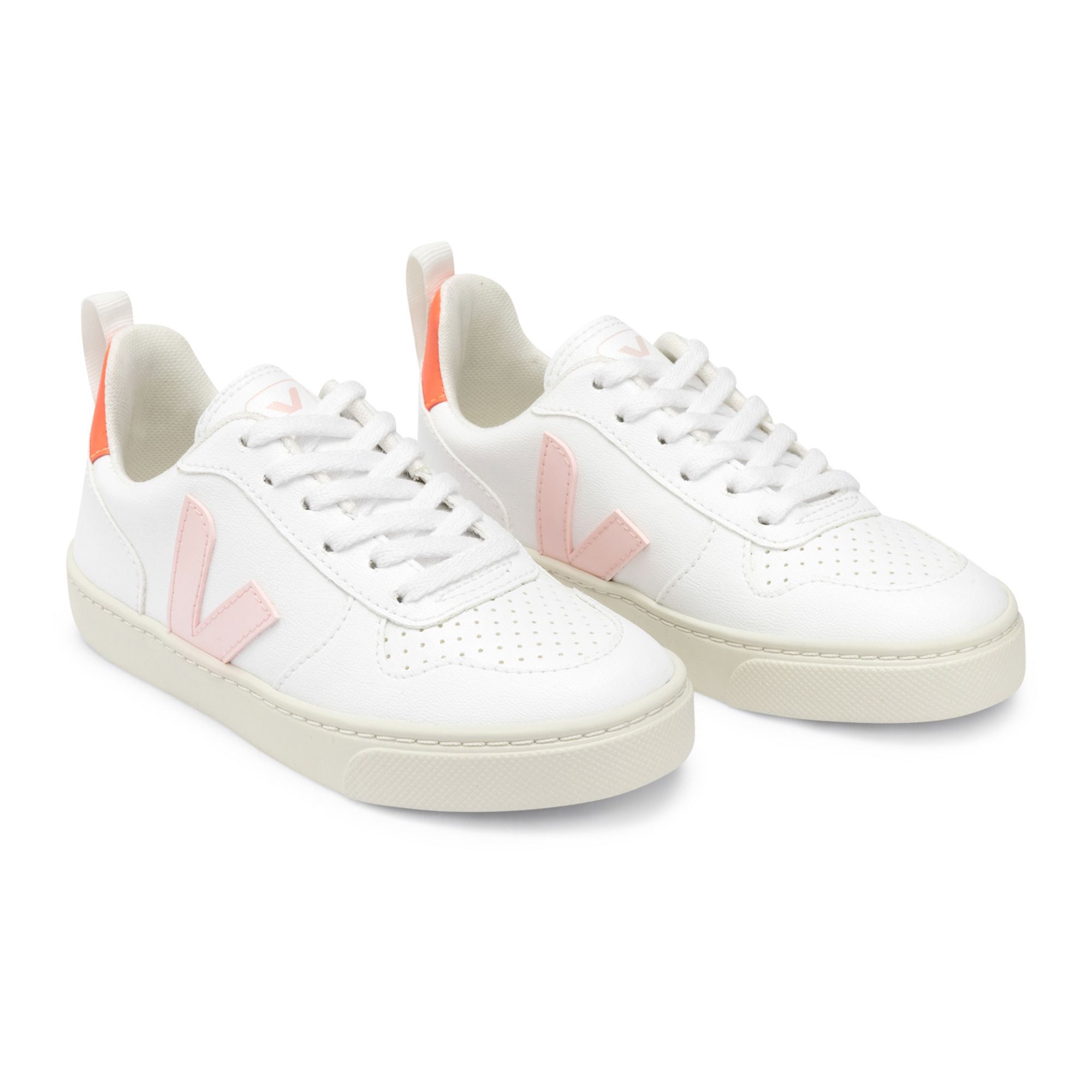 Sneakers V-10 con lacci Rosa Veja Scarpe Teenager, Bambino