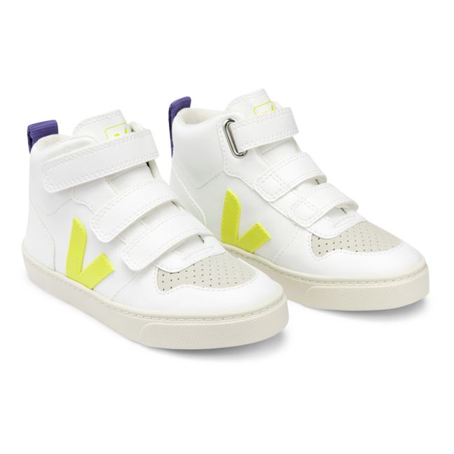 V-10 Mid Vegan Leather Sneakers Yellow