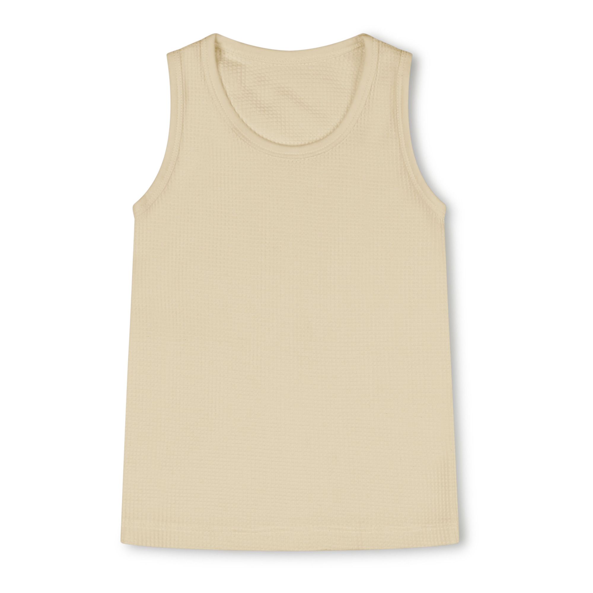 Organic Cotton Tank Top Ecru Matona Fashion Children