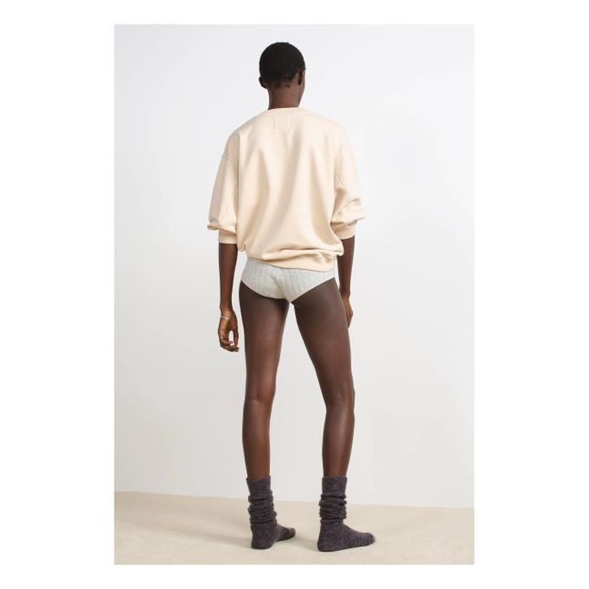 Suéter Holzer algodón orgánico | Beige rosado