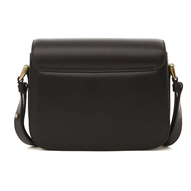 Grace Smooth Leather Bag - Small  | Black